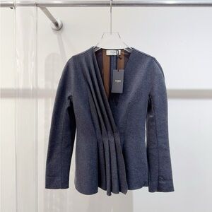 Authentic Fendi Brown and Black Striped Jacket